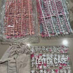 Letter & Words For Felt Board With Acrylic Case 