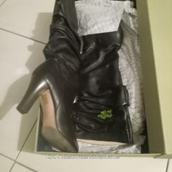 Marshes Vous Tall Leather High Heeled Boot