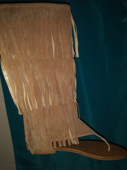 Gladiator fringe sandel