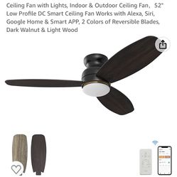 2 BRAND NEW Indoor/outdoor ceiling fans