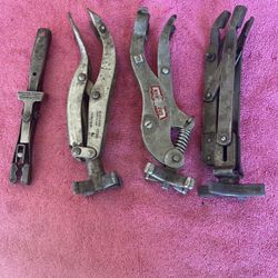VINTAGE AUTOMOTIVE TOOLS- VARIOUS VALVE SPRING COMPRESSORS