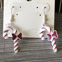 Charming Candy Canes Earrings 