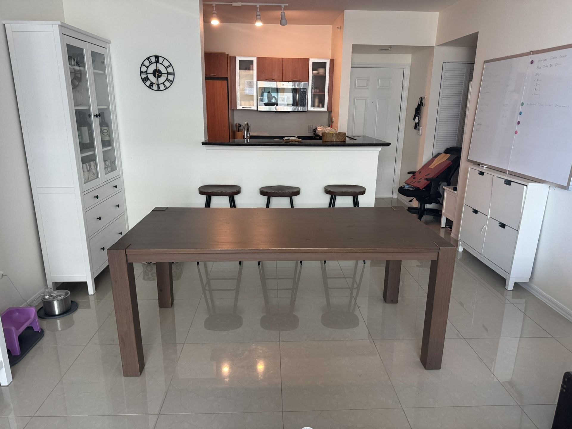 Large Solid Wood Dining Table Or Desk