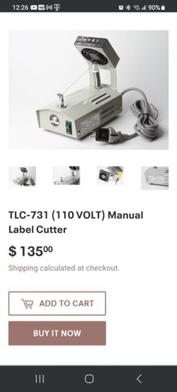 CUTEX MANUAL LABEL CUTTER