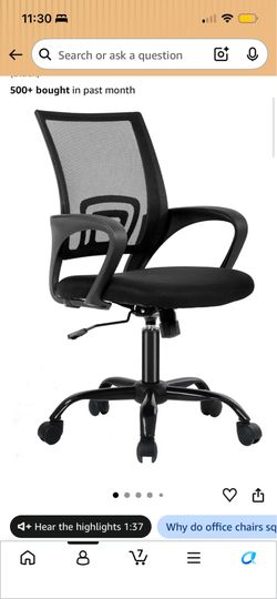 black office chair