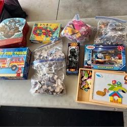 Lot of Kids Puzzles, Floor Puzzles, Frozen, Star Wars, Thomas the Train