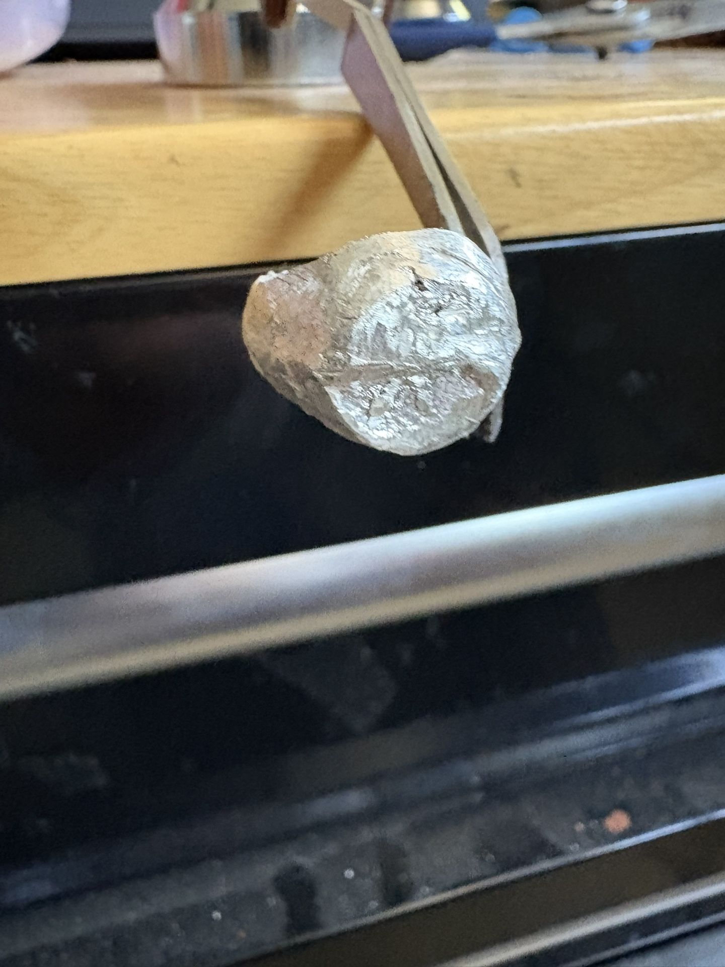 Size 8 Heavy Circle Nugget Ring 
