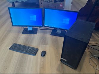 Windows Custom-built PC (incl 2 DELL monitors + wireless mouse/keyboard