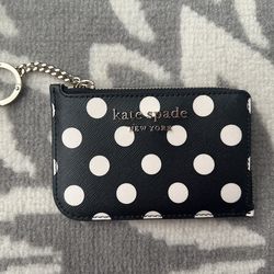 NWT Kate Spade new Zip Wallet Card Holder With Keychain