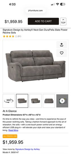 Electric Reclining Sofa and Chair