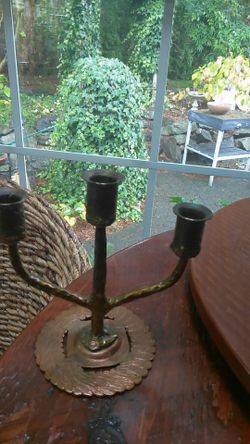 Brass candelabra