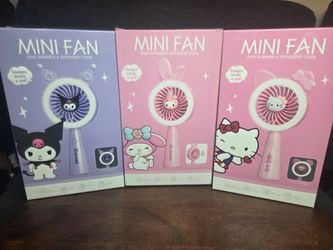 Sanrio Mini Handheld Fan with LED Lighting