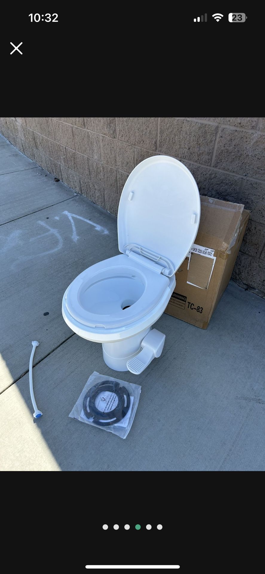 Brand new luxury RV toilet for $120