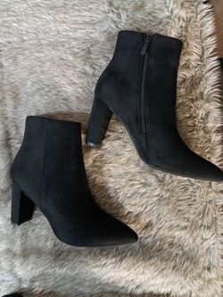 Black Suede Ankle Boots