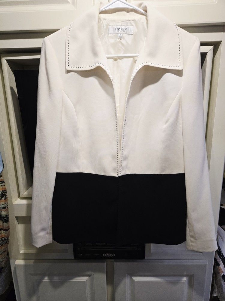 🖤🤍 Vintage 90s Jones Studio Blazer-Size 10