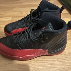 Jordan Retro 12’s Black And Red Sneakers 
