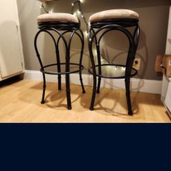   Pair Of Matching Bar Stools 30in
