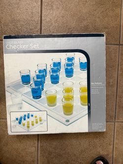 Checker Set Shot Glasses