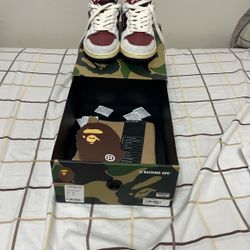 BAPE Sk8 Sta Red shoes