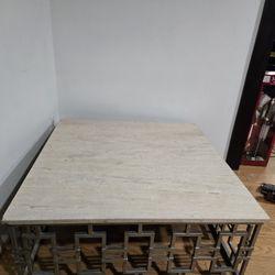 Marble/steel Coffe Table
