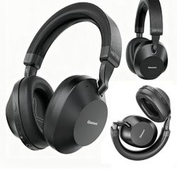 Over Ear Active Noise Cancelling Bluetooth Headphones Wireless, with 60H Playtime, Hi-Res Audio, Transparency Mode, Foldable Design Built-in Mic 