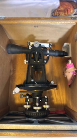 OLD LIETZ SURVEYORS TRANSIT 115 SIMPLE TRANSIT TYPE II INSTRUMENT & Case