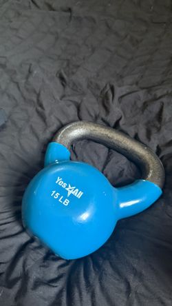 15lb Kettlebell Vinyl Coated
