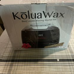 KoluaWax Premium Waxing Kit for Women - Hot Melt Hard Wax Warmer for Hair Removal, Eyebrow, Bikini, Legs, Face, Brazilian Wax - Machine, 4-Pack Beads,
