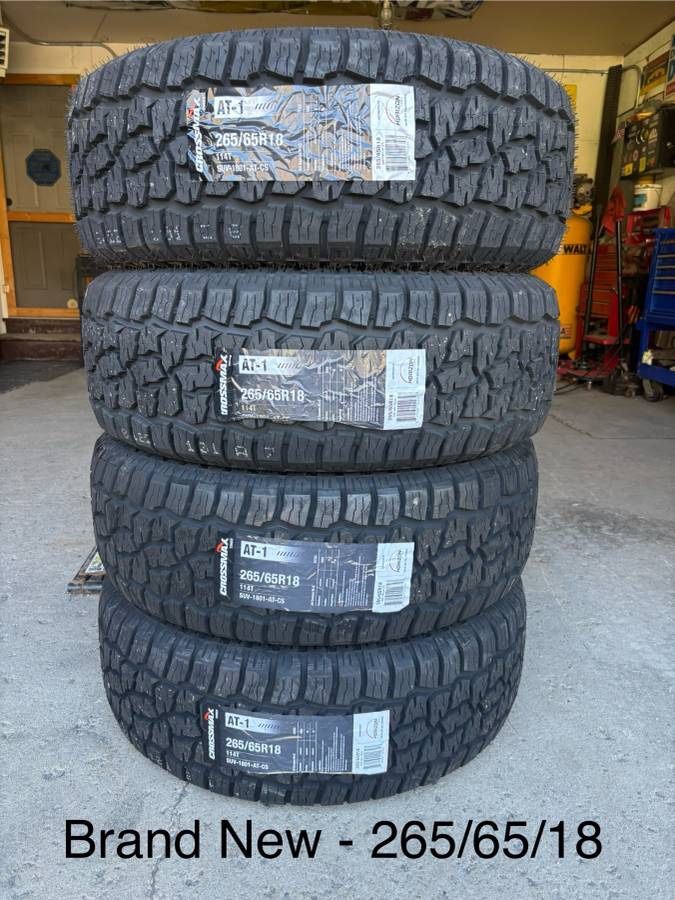 (4) - 265/65/18 Crossmax AT-1 Tires