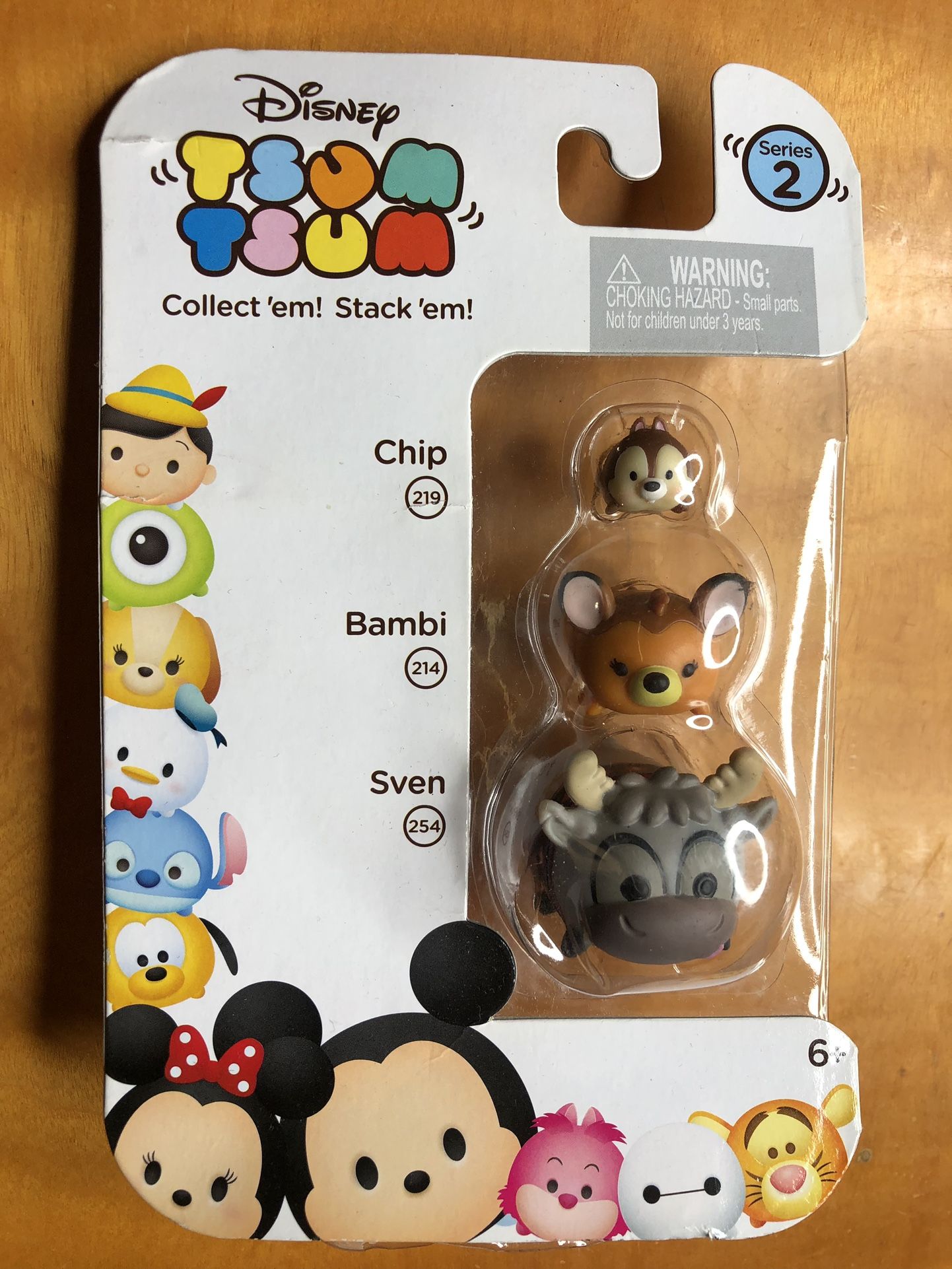 DISNEY TSUM TSUM SVEN (254) BAMBI (214) CHIP (219)