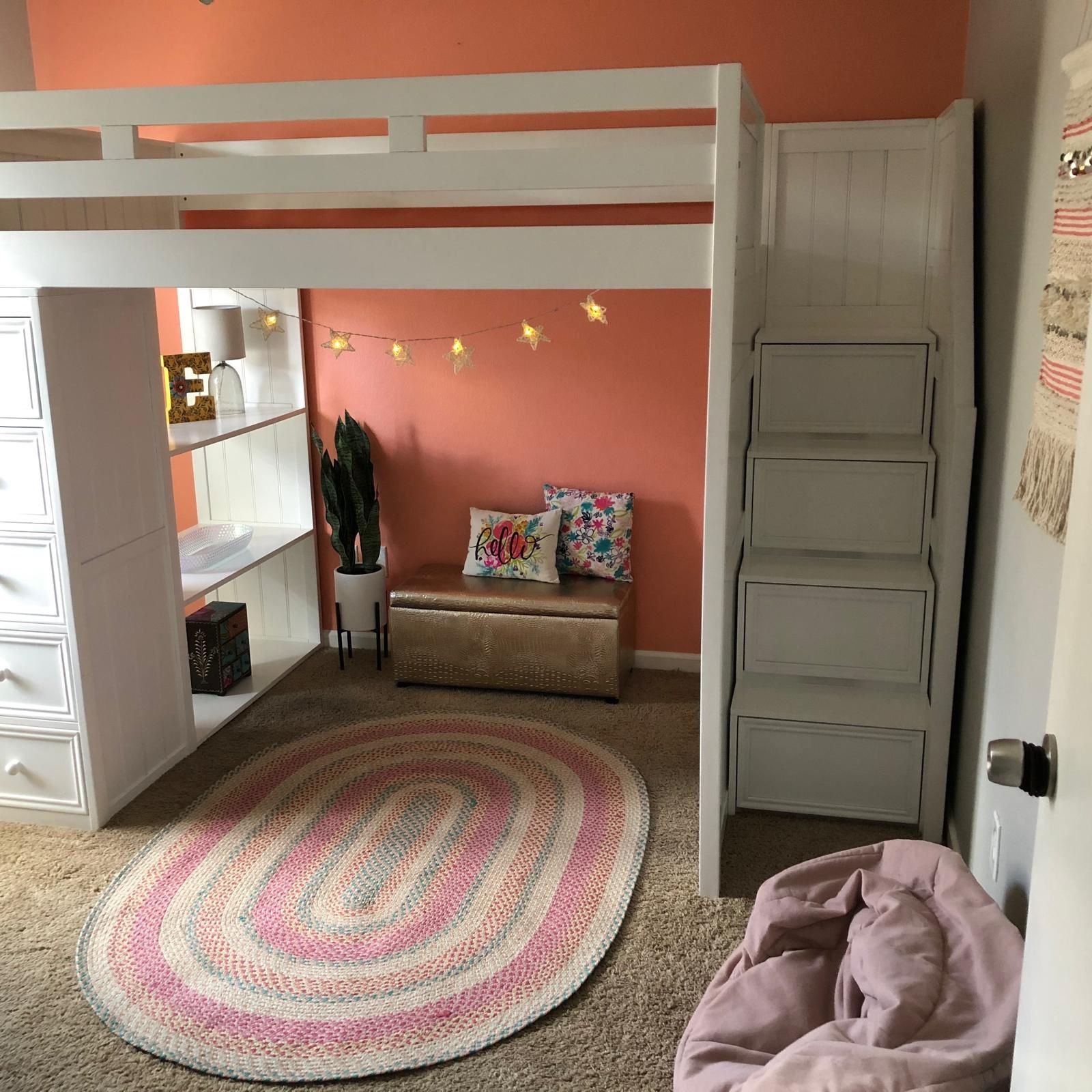 Full Loft Bed with Drawers