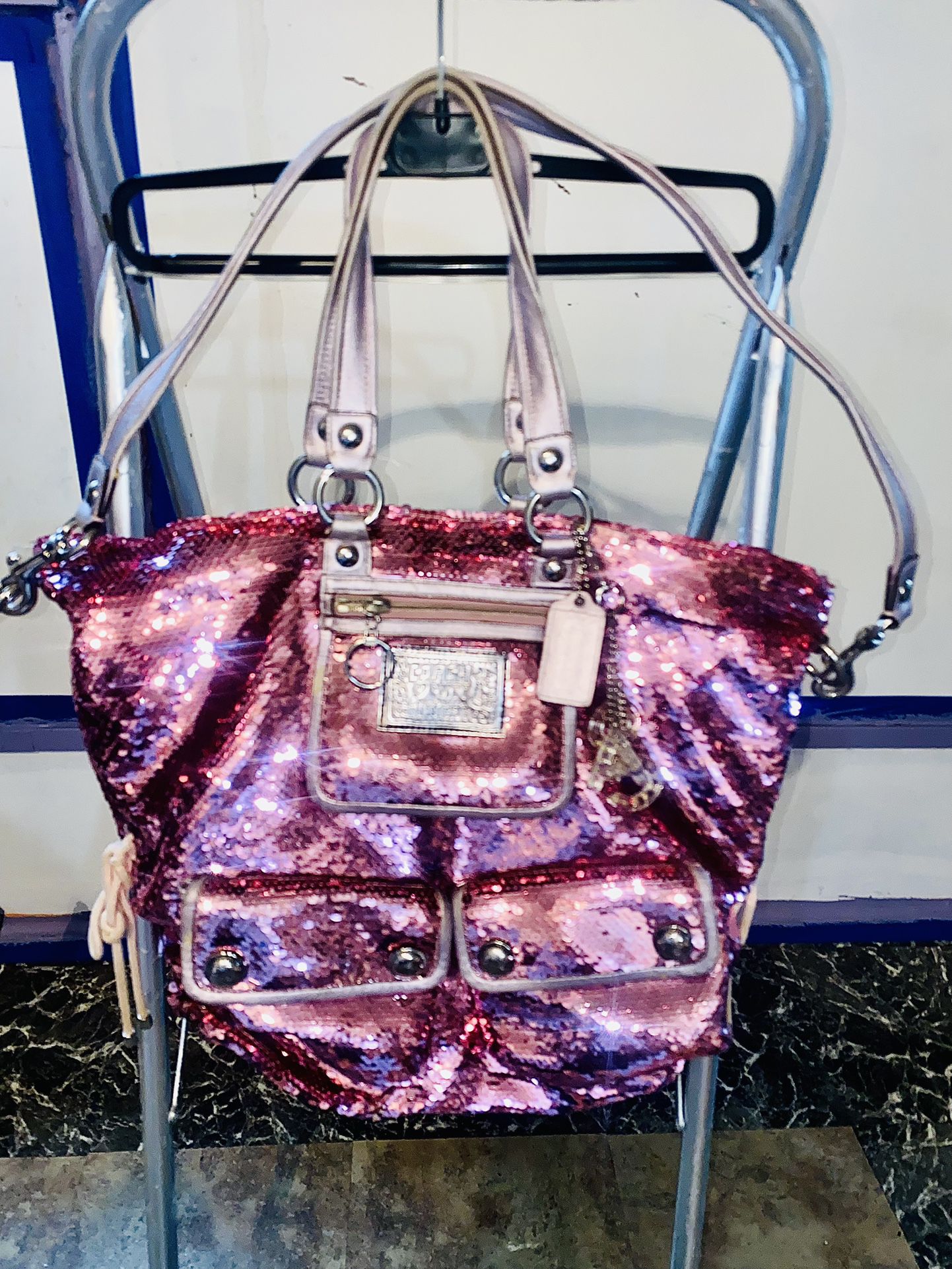Coach Poppy Collection Pink Sequin
