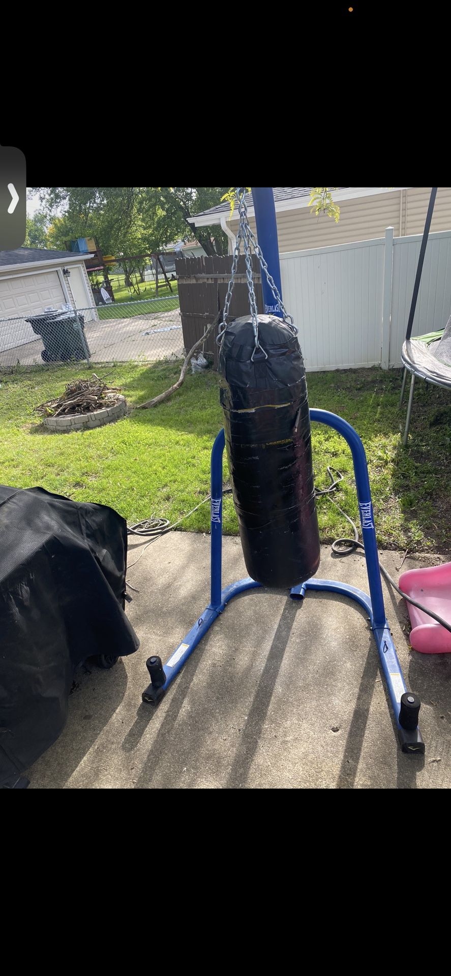 Everlast Punching Bag Stand With Punching Bag