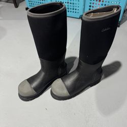 Cabela's Mens Composite Toe Black Rubber Boots...