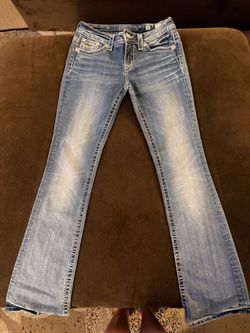 Miss Me Bootcut Jeans – Size 28 x 34 – Camo Sequin Pockets