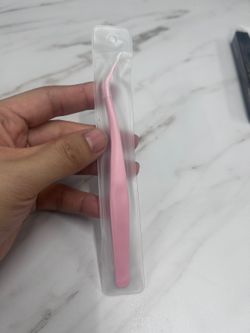 Pink False Eyelash Tweezers - New