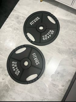 Cash only no Zelle Brand new in box pair of 45lb Olympic weights plates total 90lb have other Olympic weights plates on my page