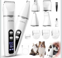Dog Clippers for Grooming, 4 in 1 Dog Grooming Kit Hair Clipper (Open Box)