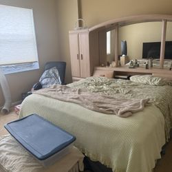 Large Bed With Frame