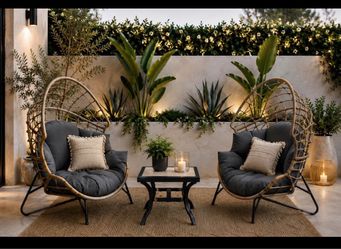 3pcs Egg chair set