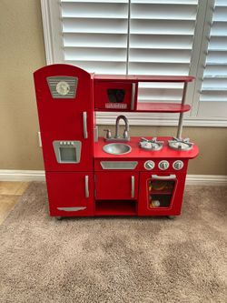 Kids Kitchen Play Set Wood