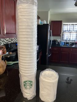 White Reusable Hot Cup Starbucks Grande Pack Of 25 New