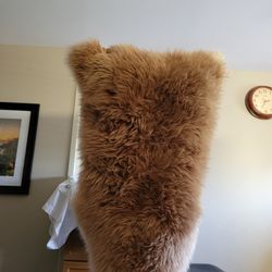2 Natural Color Angora Sheepskins