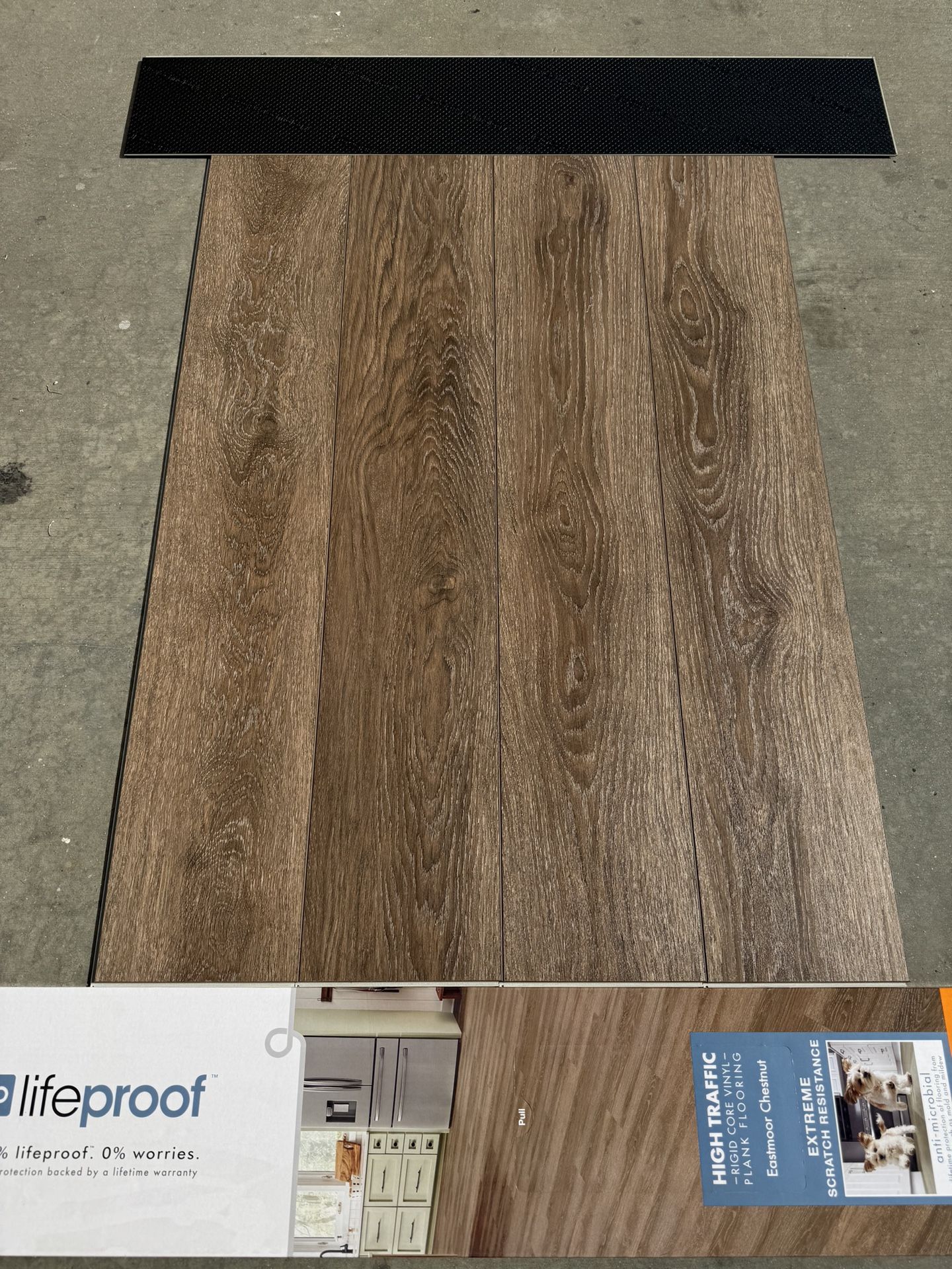 Lifeproof Eastmoor Chestnut 22 MIL Waterproof Luxury Vinyl Plank Flooring