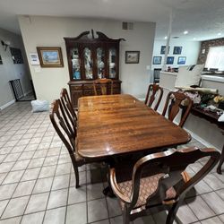 Antique Formal Dining Set - cherry Wood