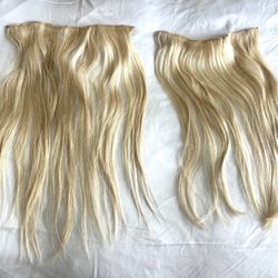 ✨ 20” Natural Blonde Hair Extensions – Real Human Hair, Clip-In ✨