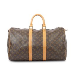 Louis Vuitton Keepall 45 Monogram Canvas Duffel Bag