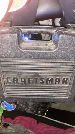 Craftsman 18.0-volt cordless drill set, which includes a carrying case and charger.