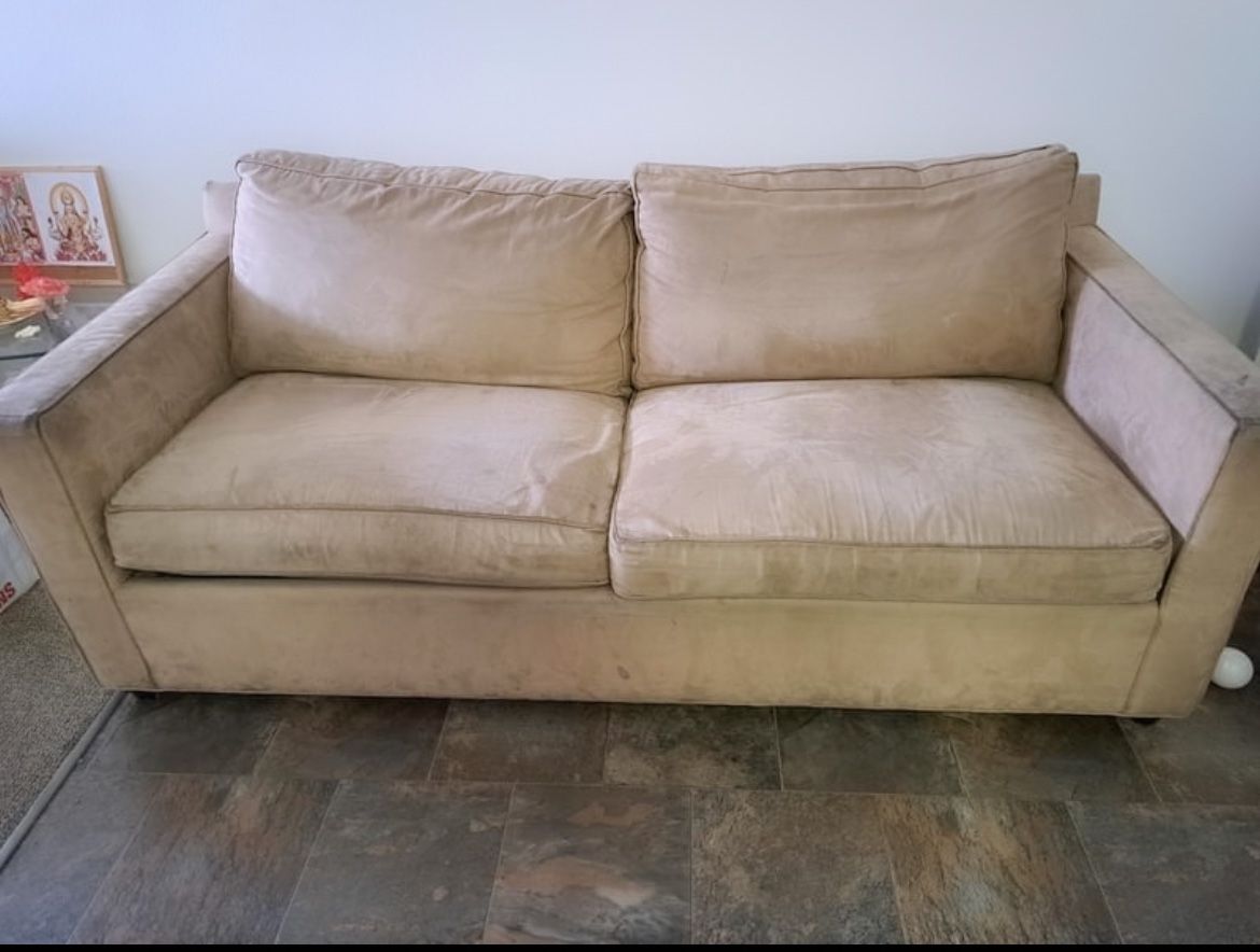 Brown Couch For Sale! Folds Out To A Bed!
