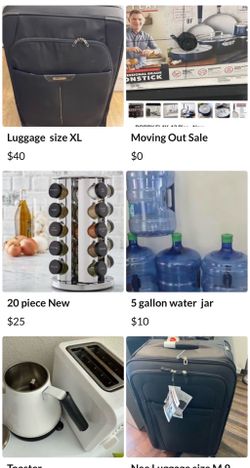 Moving sale